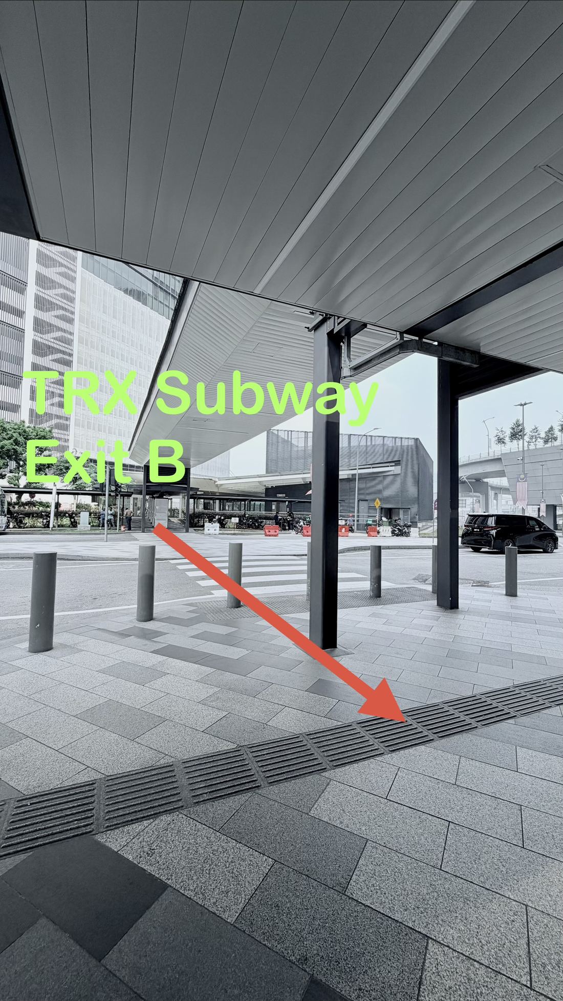 Step 1 · MRT Exit B